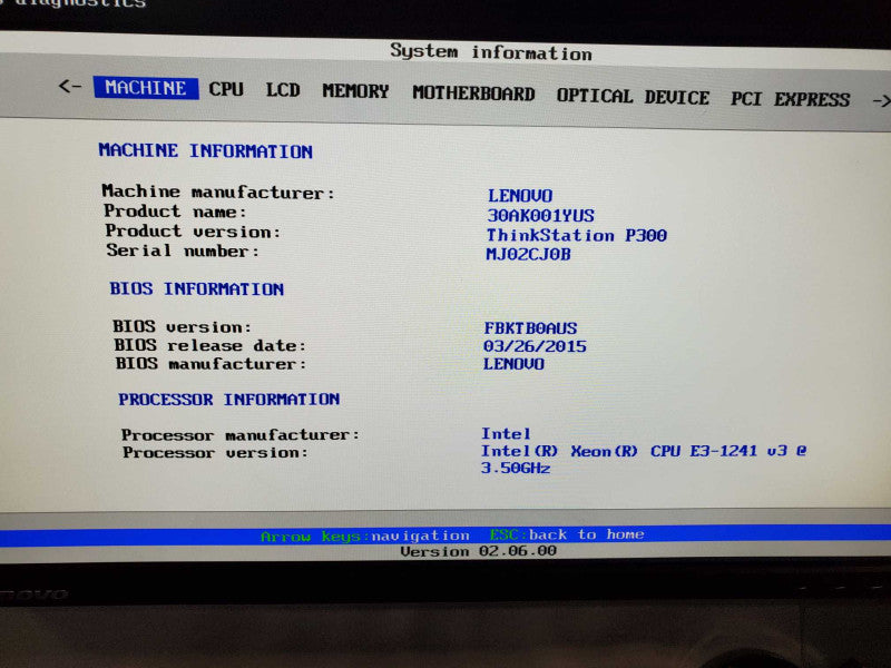 Lenovo Thinkstation P300 Xeon E3-1241(v3) @ 3.50ghz 16GB DDR3 No HDD Q(