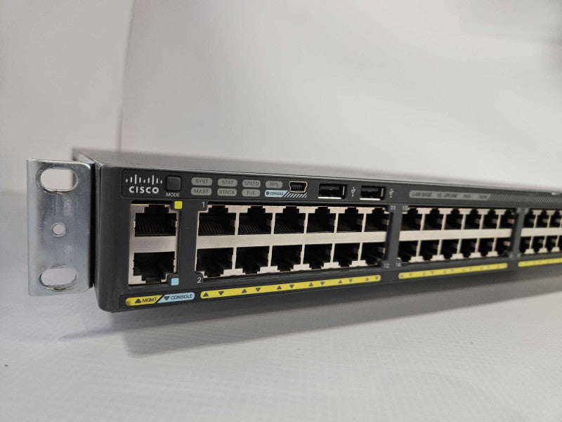 Cisco Catalyst WS-C2960X-48FPS-L 48-Port POE+ Gigabit Switch )