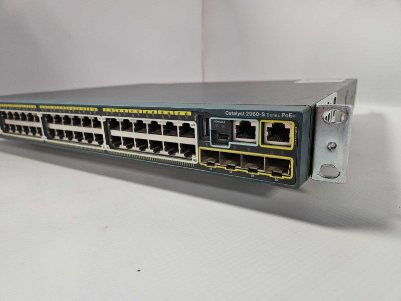 Cisco Catalyst 2960S PoE+ WS-C2960S-48LPS-L Gigabit Ethernet Network Switch )