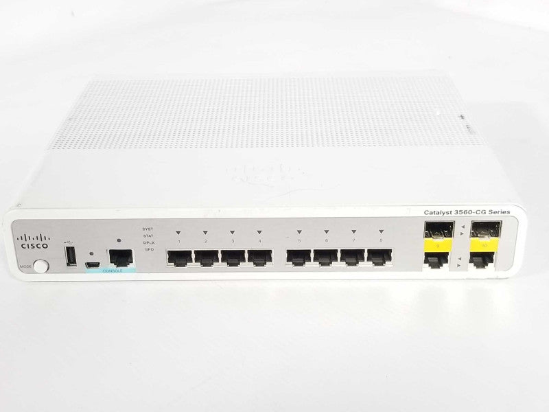 Cisco WS-C3560CG-8TC-S 8-Port Gigabit Compact Switch 2x Dual UPLINK, IP BASE _