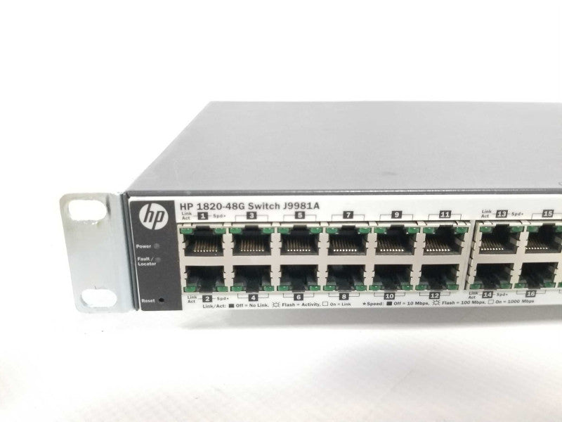 HP Procurve 1820-48G 48 Ports Gigabit Ethernet Switch J9981A Q_
