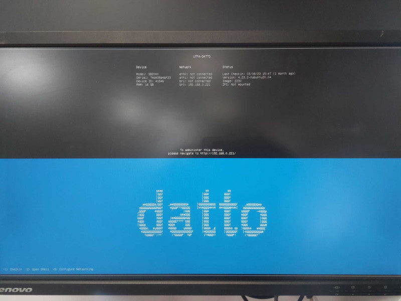 Datto SB2000 2 NAS / 16gb ram / unknown cpu / READ