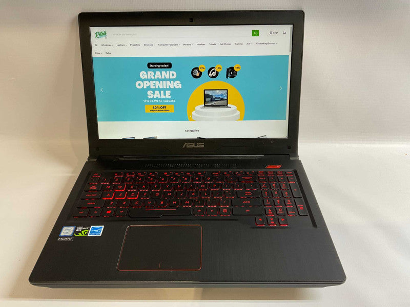 ASUS FX503VD with i7-7700HQ CPU 24GB RAM & 512GB NVMe  -