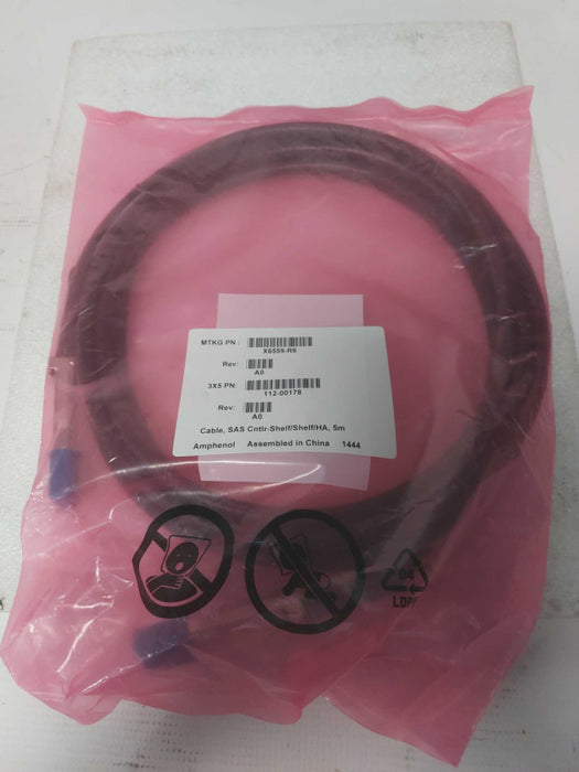 X6559-R6 NETAPP CABLE, SAS CNTLR-SHELF/SHELF-SHELF/HA, 5M Q
