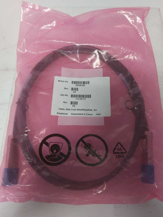 X6558-R6 Cable SAS Cntlr-Shelf/Shelf/HA, 2m Q