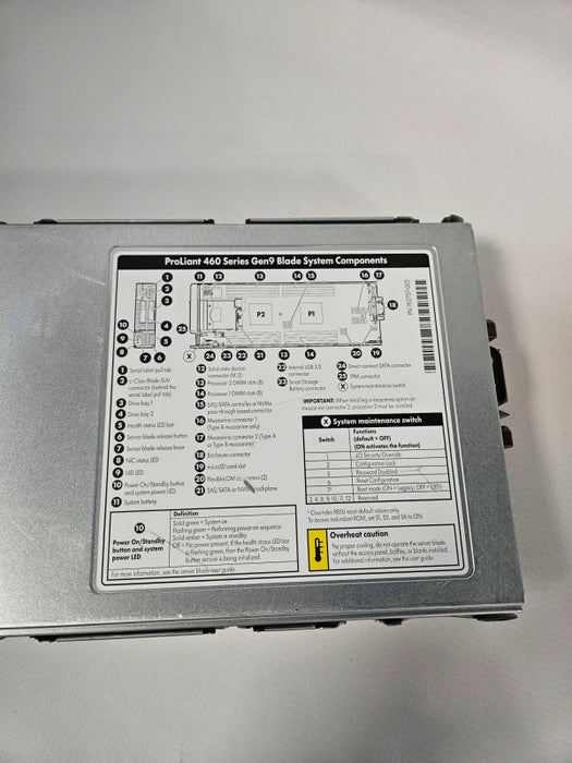 HP ProLiant 460 Series Gen9 Blade 2x E5-2667 V4 NO RAM Q)