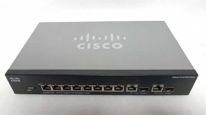 Cisco SG300-10P gigabit PoE small Business Enterprise Switch #
