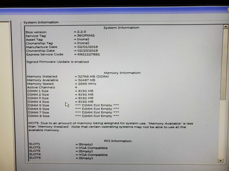 Dell Precision T5820 Xeon W-2123 @ 3.6GHz 32GB DDR4 4x 3.5\\" No HDD 2x Quadro P600 (