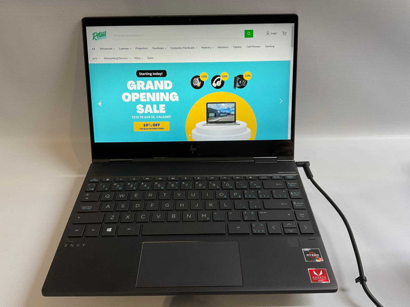 HP ENVY x360 13-ar000ca Ryzen 5 3500U CPU 8GB RAM & 256GB SSD READ  Q-
