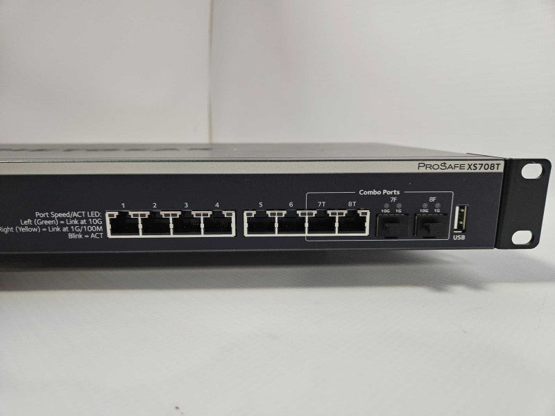 Netgear ProSAFE 8 Port 10G Smart Managed Switch XS708T-100NES )