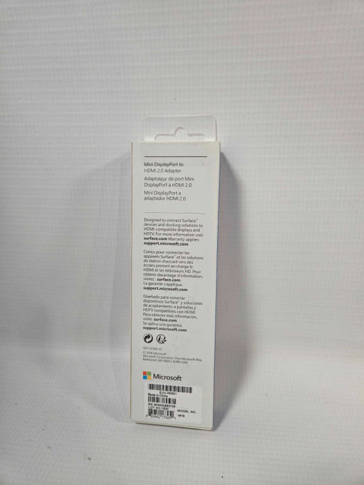 Microsoft EJU-00001 Surface Mini Display Port to HDMI 2.0 Adapter Q)