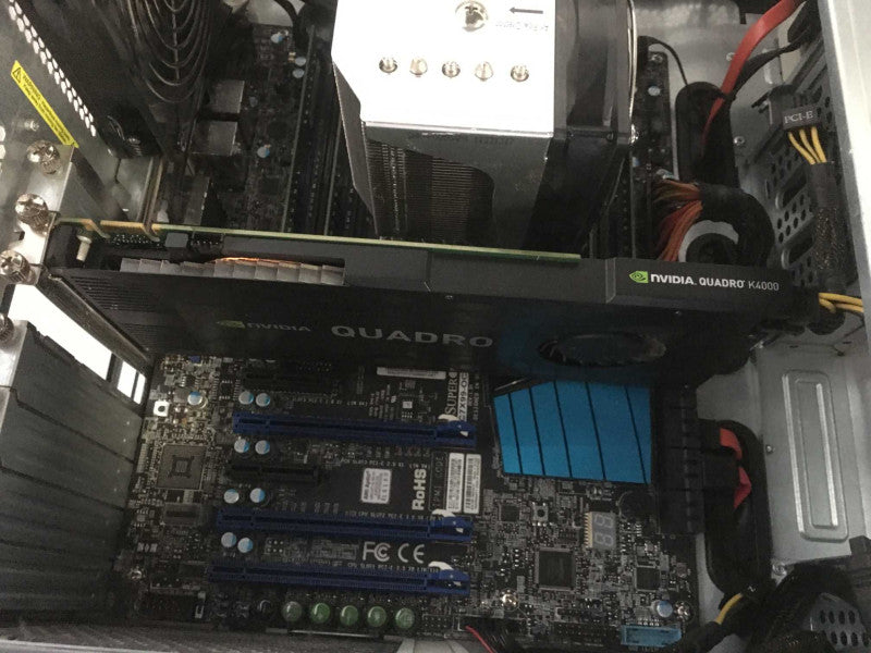Supermicro GS5A-7 Xeon E5-1650 v4 @ 3.60GHz, 64GB, Quadro K4000, no HDD ~