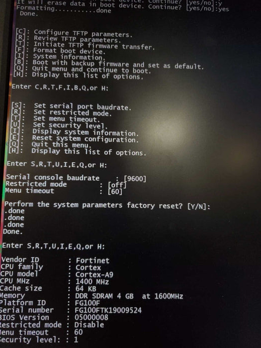 Fortinet FortiGate FG-100F Network Security Firewall 22xGE port Switch MGD ~