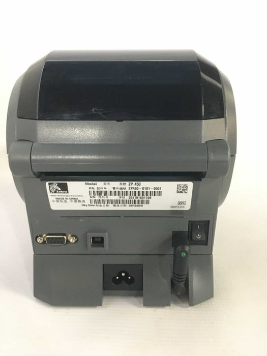 Zebra ZP450 thermal label printer AS-IS Q~