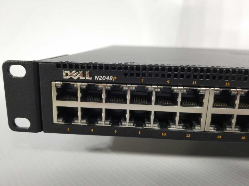 Dell N2048P 48-Port PoE Gigabit Layer 3 Managed Switch, Factory reset Q_