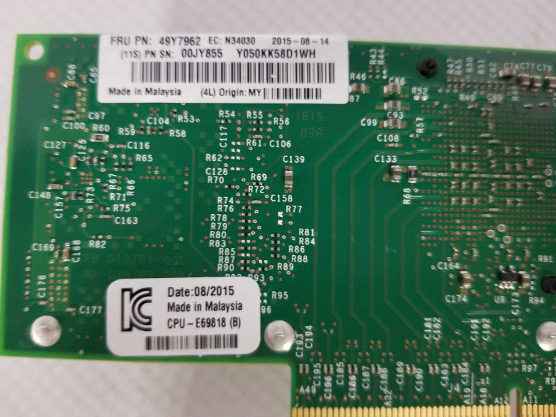 IBM Intel X520-DA2 Dual Port 10GbE SFP+ Server Network Card 49Y7962 LP _
