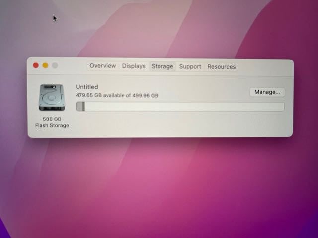 2020 MacBook Pro 13-inch i5-1038NG7 CPU 16GB RAM 500GB STORAGE READ DES.