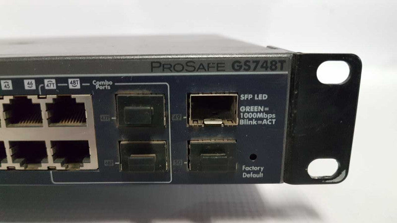 Netgear Prosafe GS748T V4 Netgear Prosafe GS748T - factory default #