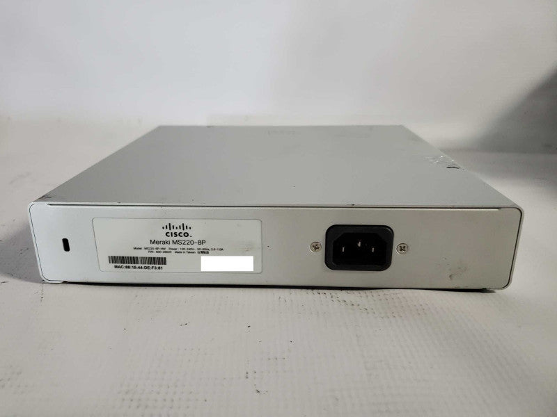 Cisco Meraki MS220-8P-HW 8 Port Desktop Gigabit Ethernet Switch [Unclaimed] (