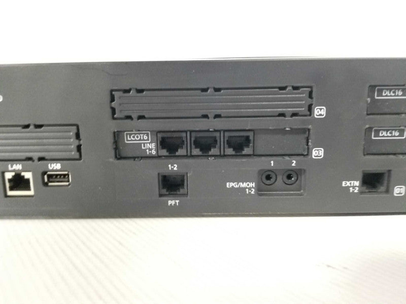 Panasonic KX-NS700C hybrid IP-PBX 2x DLC-16 & LCOT6, Read _