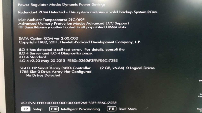 HP Proliant DL380P gen8  2x xeon E5-2609 @ 2.40ghz / 64gb ram / P420i raid  #