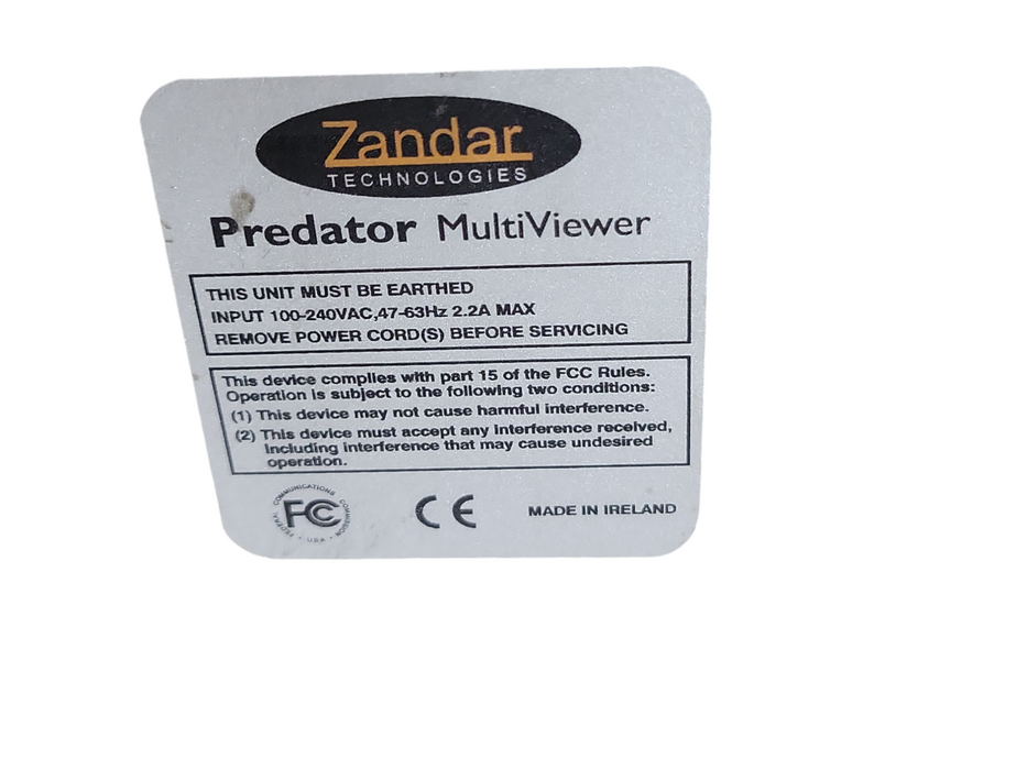 Zander Technologies Predator Multi Viewer, READ _