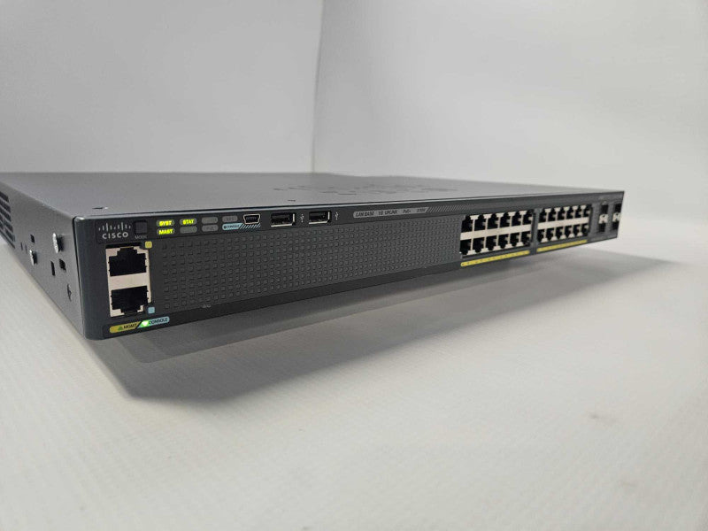 Cisco WS-C2960X-24PS-L 24-Port PoE 2960X Gigabit Network Switch )