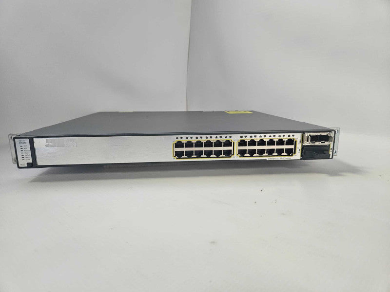 Cisco WS-C3750E-24TD-S 24 Port Gigabit Ethernet Switch Q)