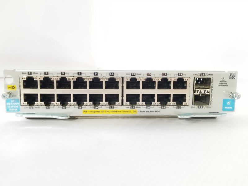 HP 20-port Gig-T PoE+ / 2-Port 10GbE SFP+ v2 zl Module J9536A _