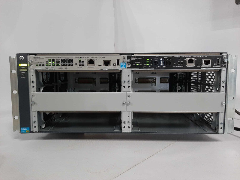 HP Aruba 5406R zl2 J9850A 6-Slot Switch Chassis 2x PSU, 1x J9827A, 1x J9827A _