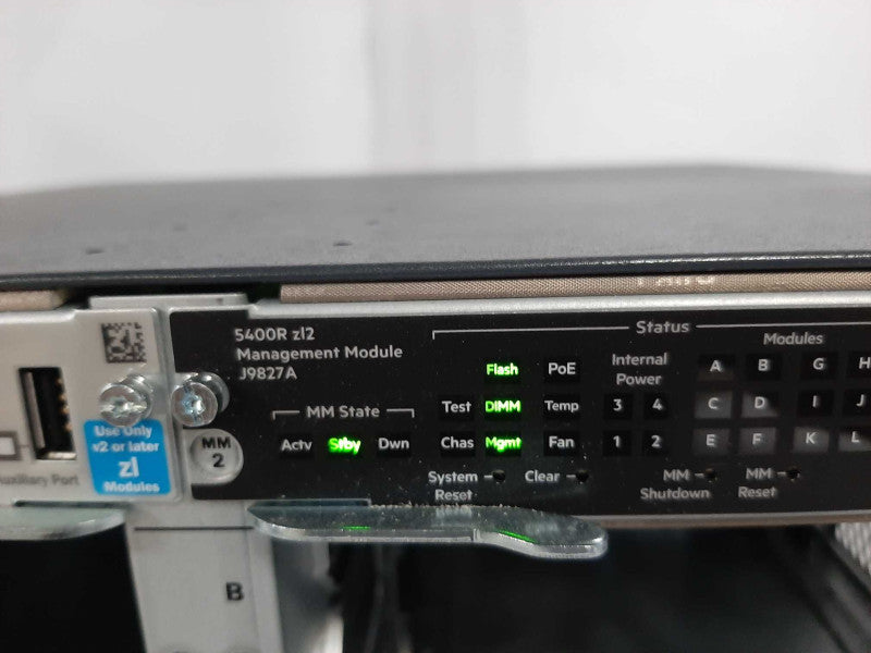 HP Aruba 5406R zl2 J9850A 6-Slot Switch Chassis 2x PSU, 1x J9827A, 1x J9827A _