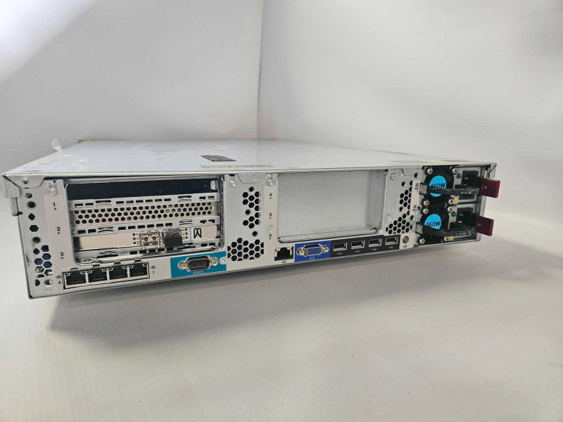 HP ProLiant DL380P Gen8 2x Xeon E5-2609 v2 @2.50GHz 32GB RAM P420i RAID 2 PSU )