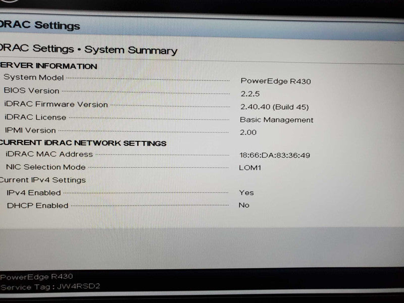 Dell PowerEdge R430 Xeon E5-2623(v3) @ 3.0Ghz 32GB DDR4 2TB HDD H730 Mini  (