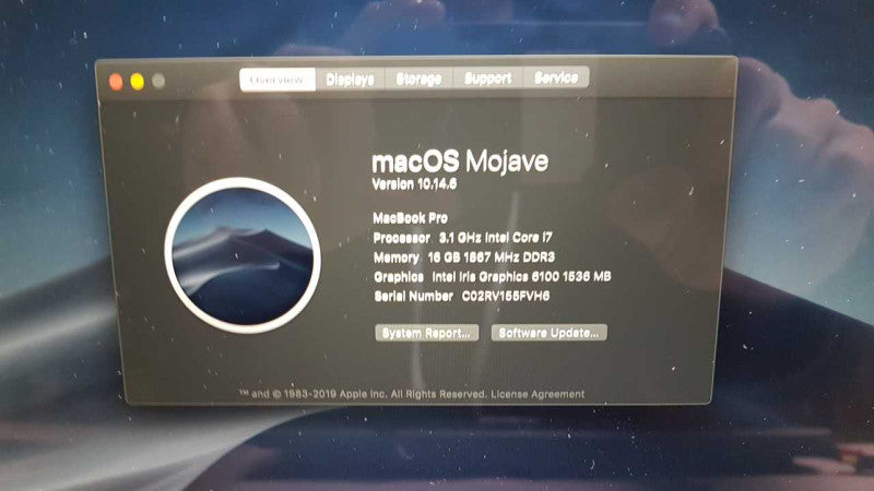 Macbook Pro 2015 I7-5557U @ 3.10ghz / 16gb ram / READ #