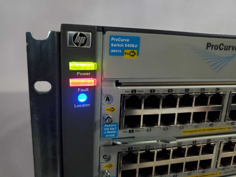 HP ProCurve Switch 5406ZL + 4x J8702A + 1x J8706A (
