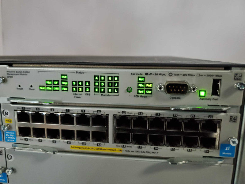 HP ProCurve Switch 5406ZL + 4x J8702A + 1x J8706A (