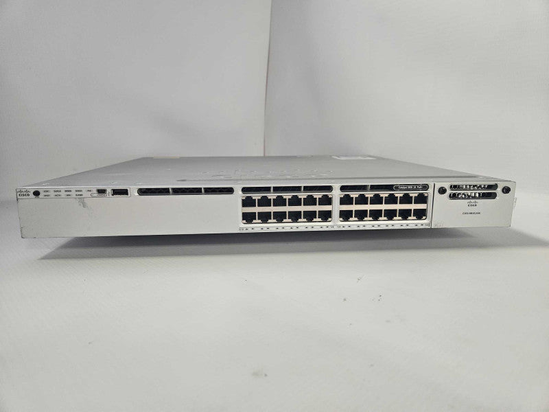 Cisco WS-C3850-24P-S 24 Port PoE Gigabit IP Base Switch )