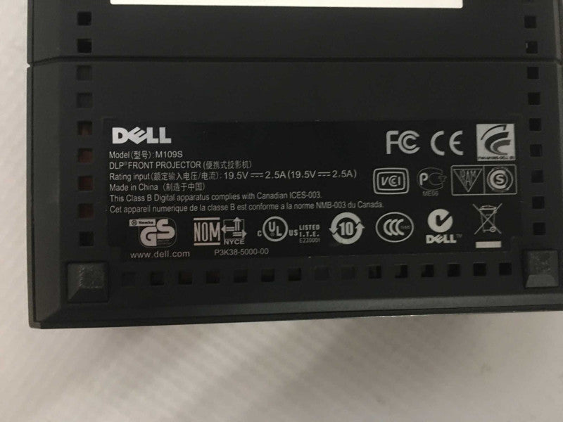 Dell M109S DLP Portable Projector w/ Bag, Power Adapter, & Cable _