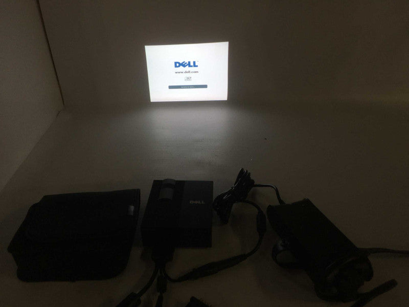 Dell M109S DLP Portable Projector w/ Bag, Power Adapter, & Cable _