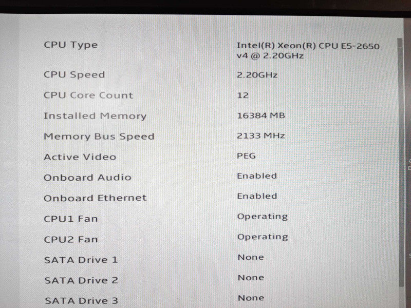 Lenovo ThinkStation P710 2x E5-2650 v4 @ 2.2GHz 16GB DDR4 K620 GPU No HDD $