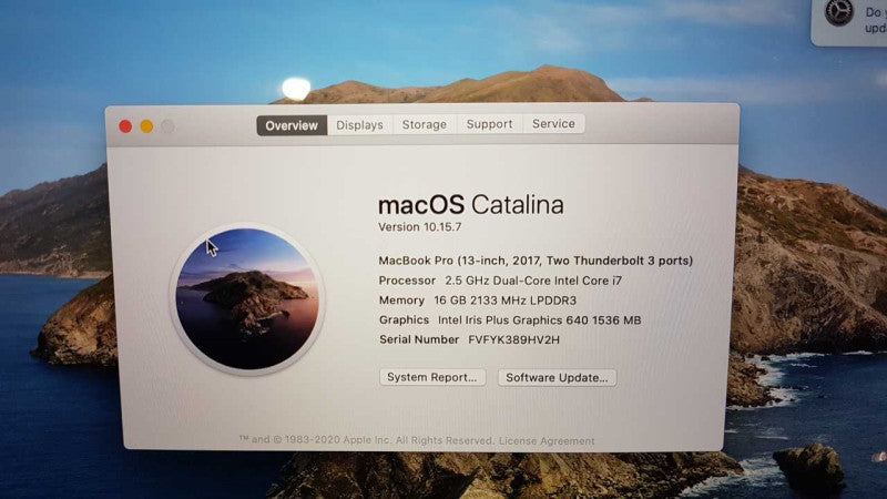 2017 Macbook Pro I7-7660U @ 2.50ghz / 16gb ram / READ #