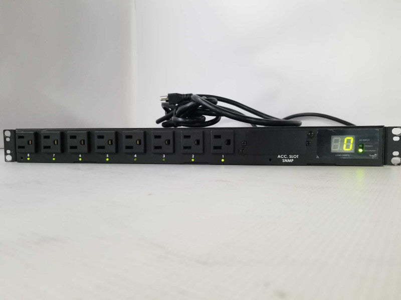 TRIPP LITE PDUMH15AT PDU METERED ATS 120V 15A 5-15R 8 OUTLET 2 5-15P HORIZONT _
