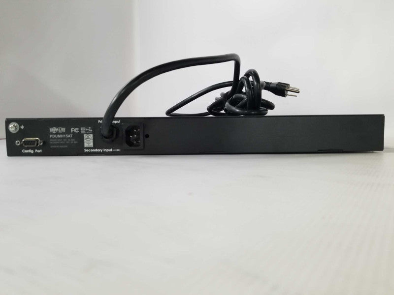 TRIPP LITE PDUMH15AT PDU METERED ATS 120V 15A 5-15R 8 OUTLET 2 5-15P HORIZONT _