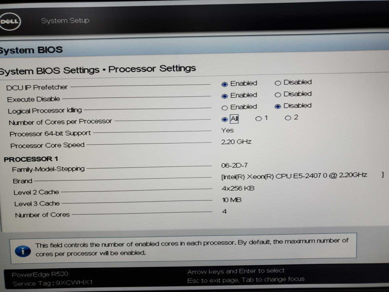 Dell PowerEdge R520 Xeon E5-2407 @ 2.2GHz 32GB DDR3 6TB HDD H710Mini (