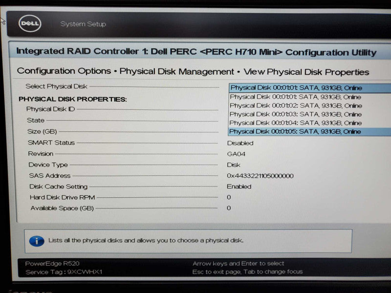 Dell PowerEdge R520 Xeon E5-2407 @ 2.2GHz 32GB DDR3 6TB HDD H710Mini (