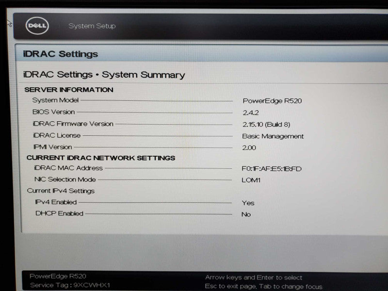 Dell PowerEdge R520 Xeon E5-2407 @ 2.2GHz 32GB DDR3 6TB HDD H710Mini (