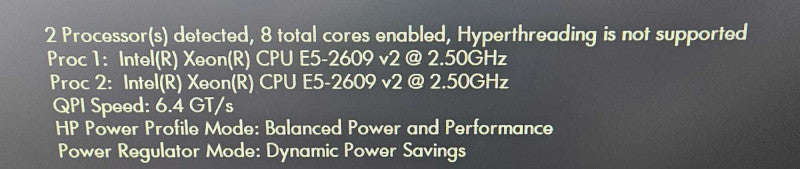 HP ProLiant DL380P Gen8 2x Xeon E5-2609 v2 @ 2.50GHz 64 GB RAM P420i RAID )
