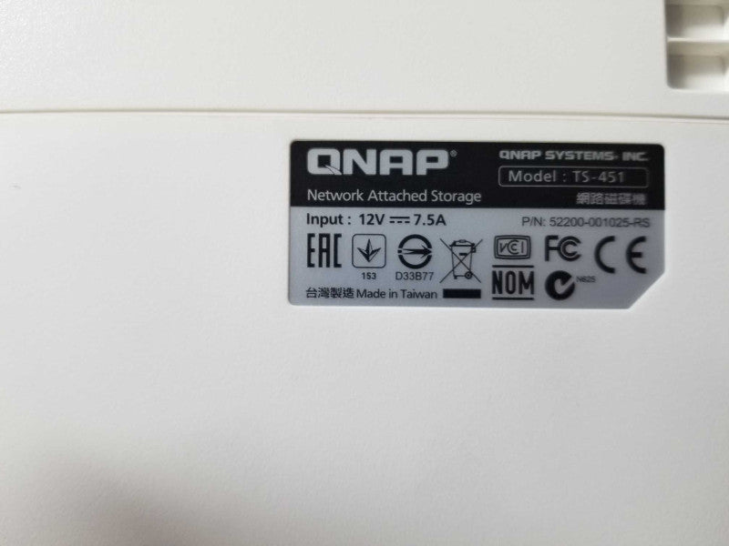 QNAP TS-451 4-Bay NAS with 4x HDD Caddies, No HDD, READ  _
