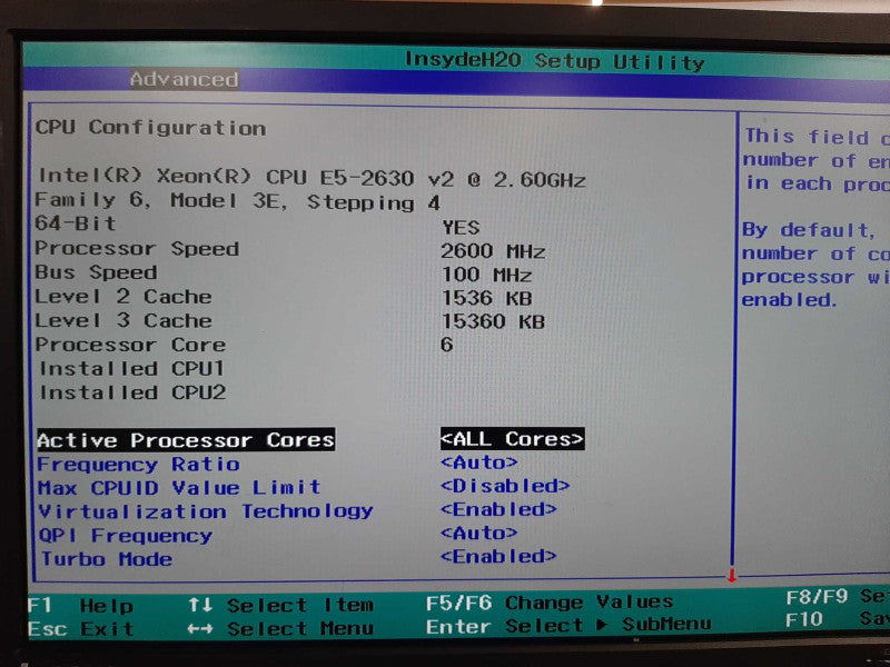 Dell PE C6220 II 4 Node, 8x Xeon E5-2630v2 2.6GHz, 256GB RAM, 2x PSU, Read Q_