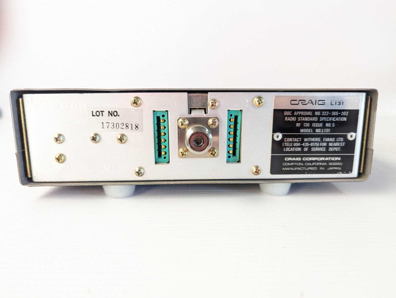 Vintage 1970s Craig L131 Deluxe Mobile CB Transceiver READ $